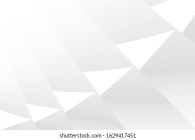 Abstract geometric white and gray color background. Vector, illustration.