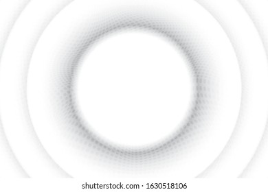 Abstract geometric white and gray color background with halftone effect. Vector, illustration.