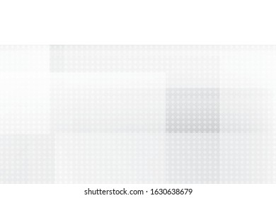 Abstract geometric white and gray color background with halftone effect. Vector, illustration.