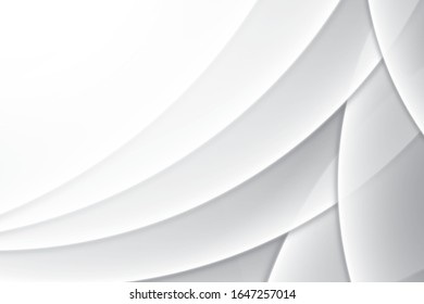 Abstract geometric white and gray color background. Vector, illustration.