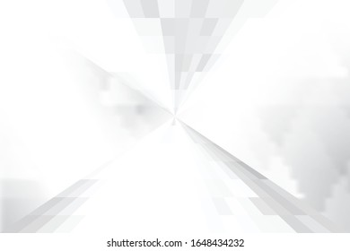 Abstract geometric white and gray color background. Vector, illustration.