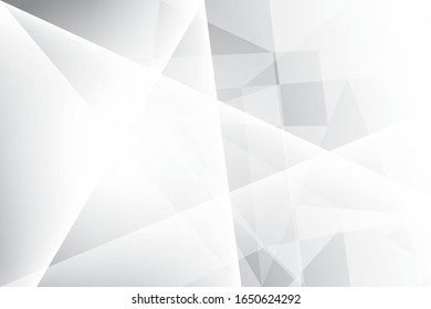 Abstract geometric white and gray color background. Vector, illustration.