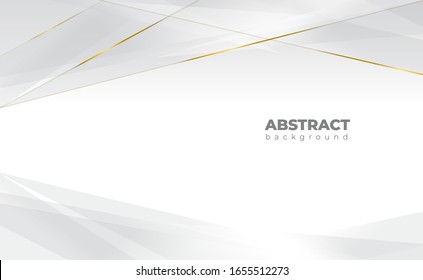 Abstract geometric white and gray color background. Vector, illustration