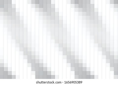 Abstract geometric white and gray color background. Vector, illustration.