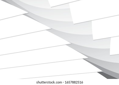 Abstract geometric white and gray color background. Vector, illustration.