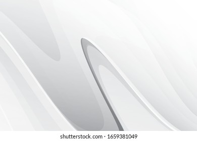 Abstract geometric white and gray color background. Vector, illustration.