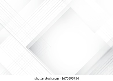 Abstract geometric white and gray color background with modern stripes. Vector, illustration.