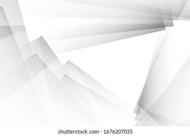 Abstrakter, geometrischer, weißer und grauer Hintergrund. Vektorillustration, Illustration.