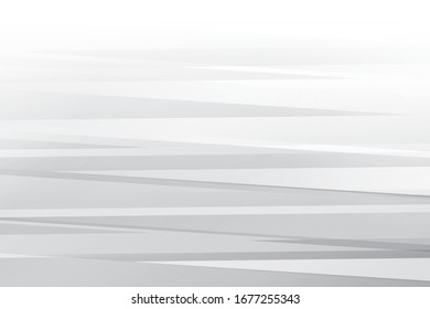 Abstract geometric white and gray color background. Vector, illustration.