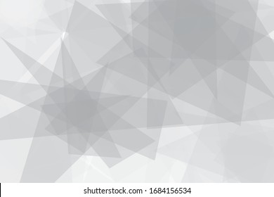 Abstract geometric white and gray color background. Vector, illustration.