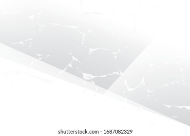 Abstract geometric white and gray color with grunge background. Vector, illustration.