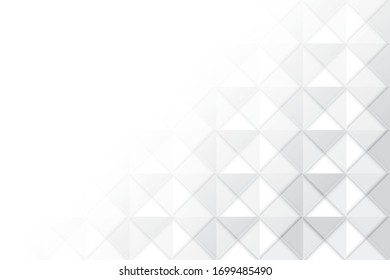 Abstract geometric white and gray color background. Vector, illustration.