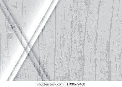 Abstract geometric white and gray color with grunge background. Vector, illustration.