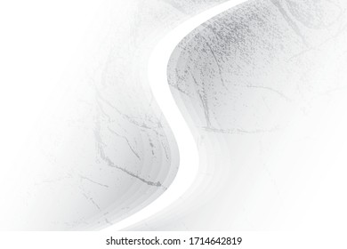Abstract geometric white and gray color with grunge background. Vector, illustration.
