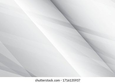 Abstract geometric white and gray color background. Vector, illustration.