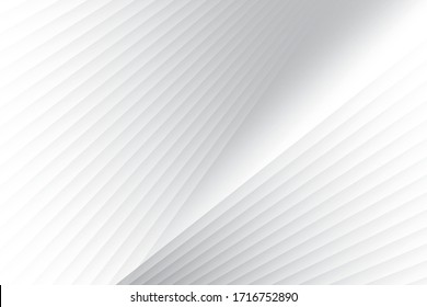 Abstract geometric white and gray color background. Vector, illustration.