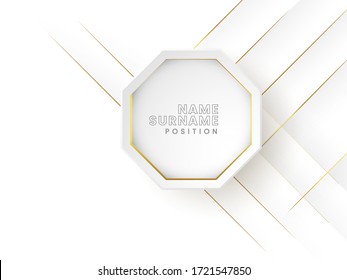 Abstract geometric white and gray color background, vector illustration.

