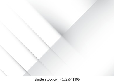 Abstract geometric white and gray color background. Vector, illustration.