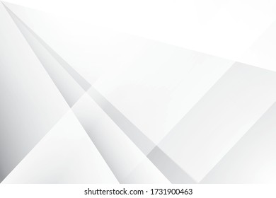 Resumen del fondo geométrico de color blanco y gris. Vector, ilustración.