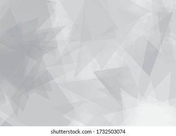 Abstract geometric white and gray color background. Vector, illustration.