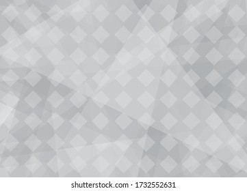 Abstract geometric white and gray color background. Vector, illustration.