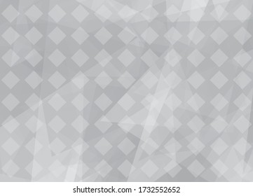 Abstract geometric white and gray color background. Vector, illustration.