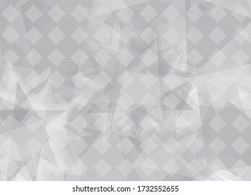 Abstract geometric white and gray color background. Vector, illustration.
