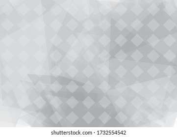 Abstract geometric white and gray color background. Vector, illustration.