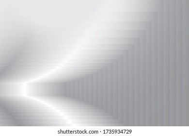 Abstract geometric white and gray color background. Vector, illustration.