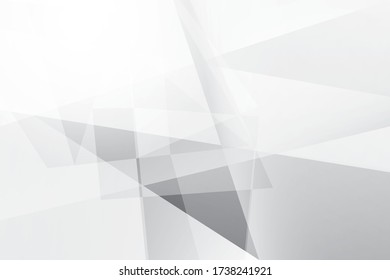 Abstract geometric white and gray color background. Vector, illustration.