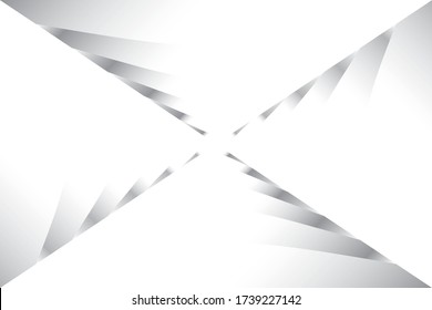 Abstract geometric white and gray color background. Vector, illustration.
