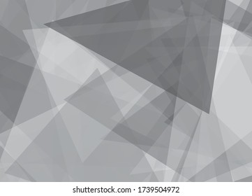 Abstract geometric white and gray color background. Vector, illustration.