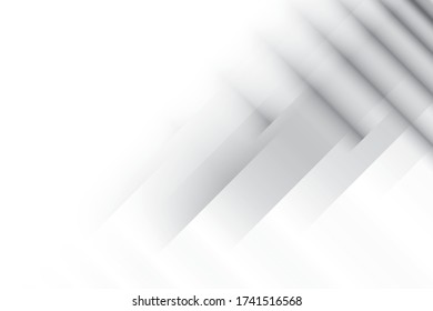 Abstract geometric white and gray color background. Vector, illustration.
