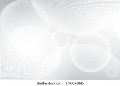Resumen del fondo geométrico de color blanco y gris con efecto de medio tono. Vector, ilustración.