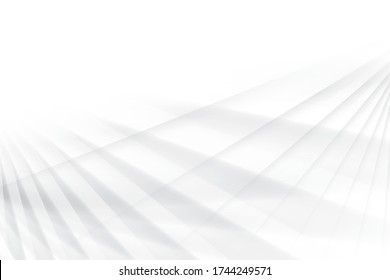 Abstract geometric white and gray color background. Vector, illustration.