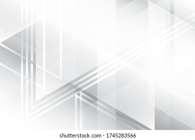 Abstract geometric white and gray color background with modern stripes. Vector, illustration.