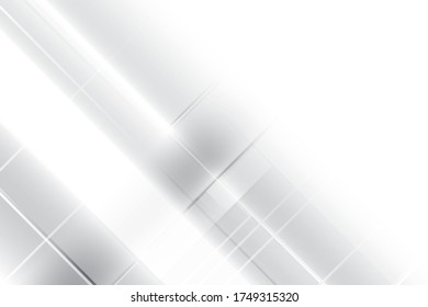 Abstract geometric white and gray color background with modern stripes. Vector, illustration.