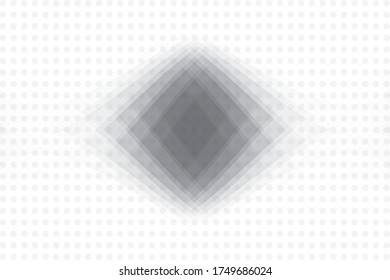 Abstract geometric white and gray color background with halftone effect. Vector, illustration.