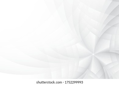 Abstrakter, geometrischer, weißer und grauer Hintergrund. Vektorgrafik, Illustration.