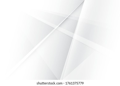 Abstract geometric white and gray color background. Vector, illustration.