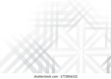 Resumen del fondo geométrico de color blanco y gris. Vector, ilustración.
