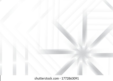 Abstract geometric white and gray color background. Vector, illustration.
