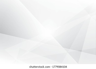 Abstract geometric white and gray color background. Vector, illustration.