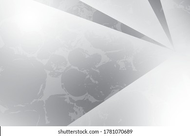 Abstract geometric white and gray color with grunge background. Vector, illustration.