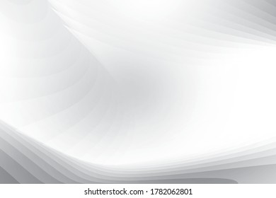 Abstract geometric white and gray color background with modern stripes. Vector, illustration.