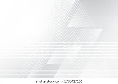 Abstrakter geometrischer, weißer und grauer Hintergrund mit modernen Streifen. Vektorgrafik, Illustration.