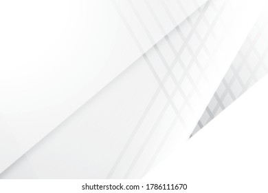 Abstract geometric white and gray color background. Vector, illustration.