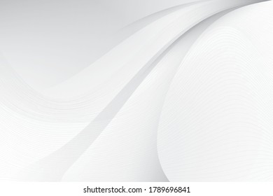 Abstract geometric white and gray color background with modern stripes. Vector, illustration.