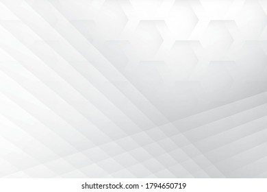 Abstract geometric white and gray color background. Vector, illustration.