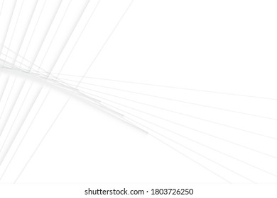 Abstract geometric white and gray color background with modern stripes. Vector, illustration.
